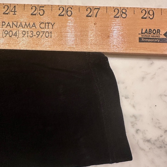 Flax By Jeanne Engelhart Ankle Pull On Pants Womens M Black Lagenlook Travel Vtg - Picture 3 of 7